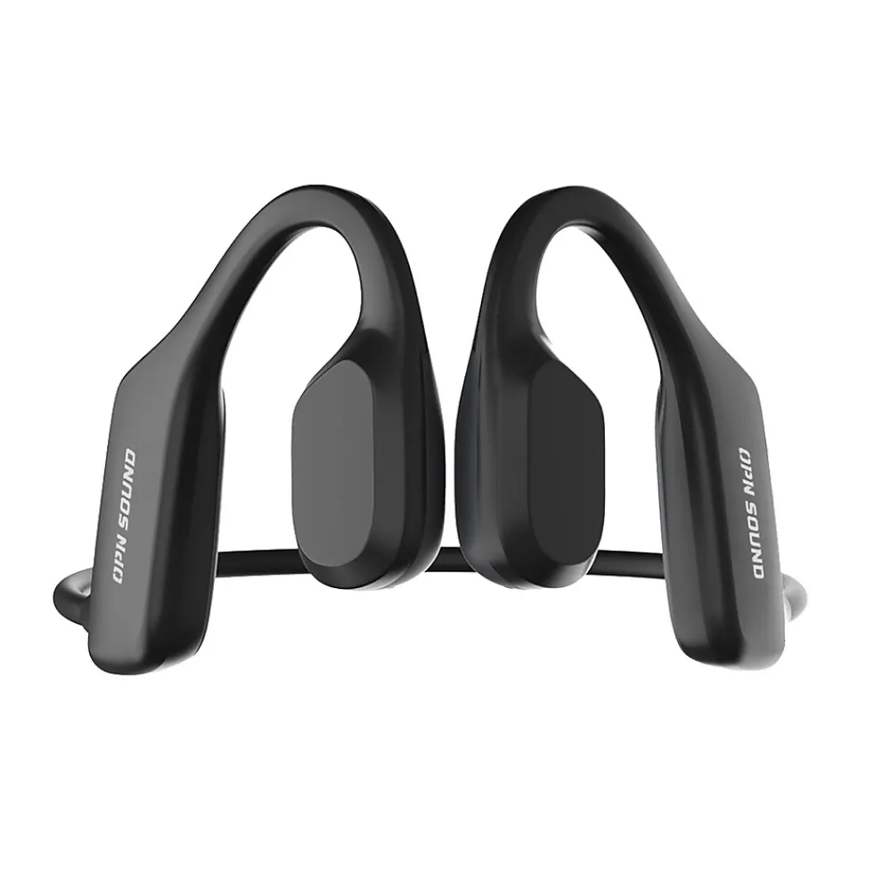 Mercato Bluetooth Open-Ear Neckband Headphones with Microphone, Black (DA3000BL)<OPN Sound