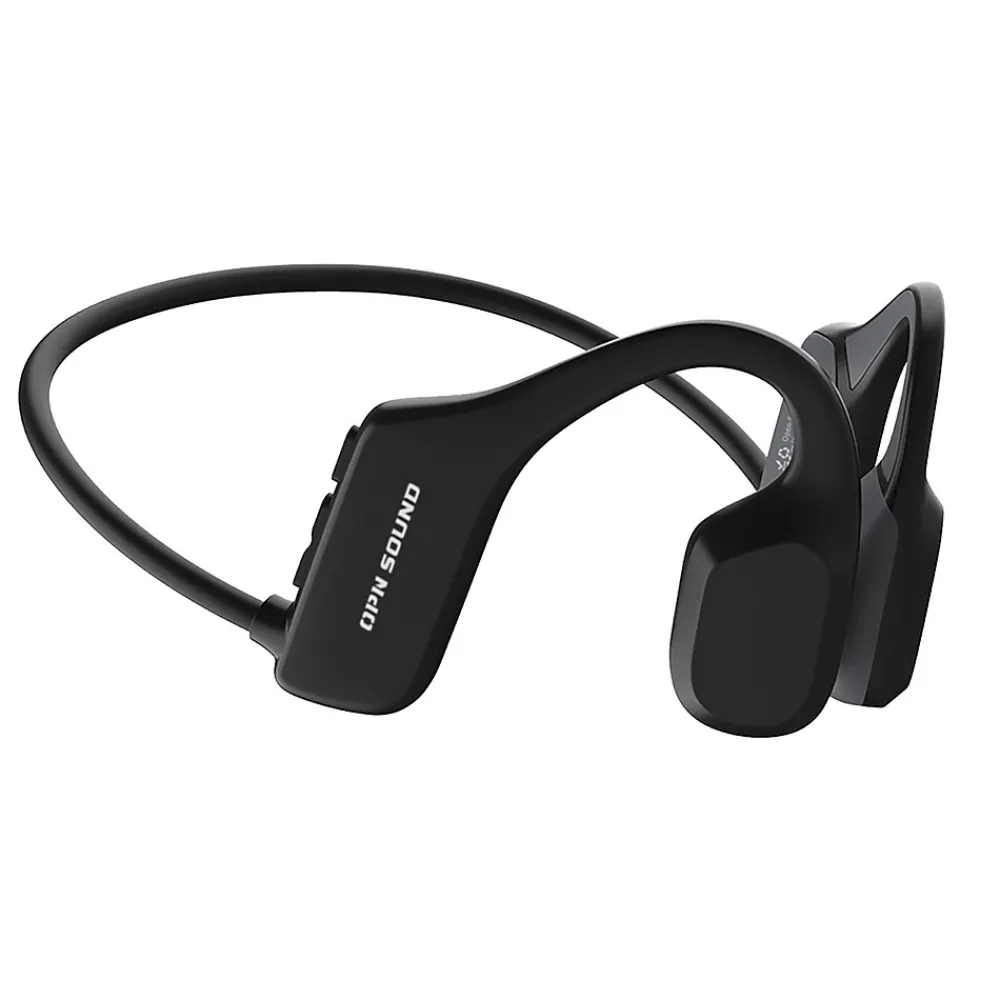 Mercato Bluetooth Open-Ear Neckband Headphones with Microphone, Black (DA3000BL)<OPN Sound