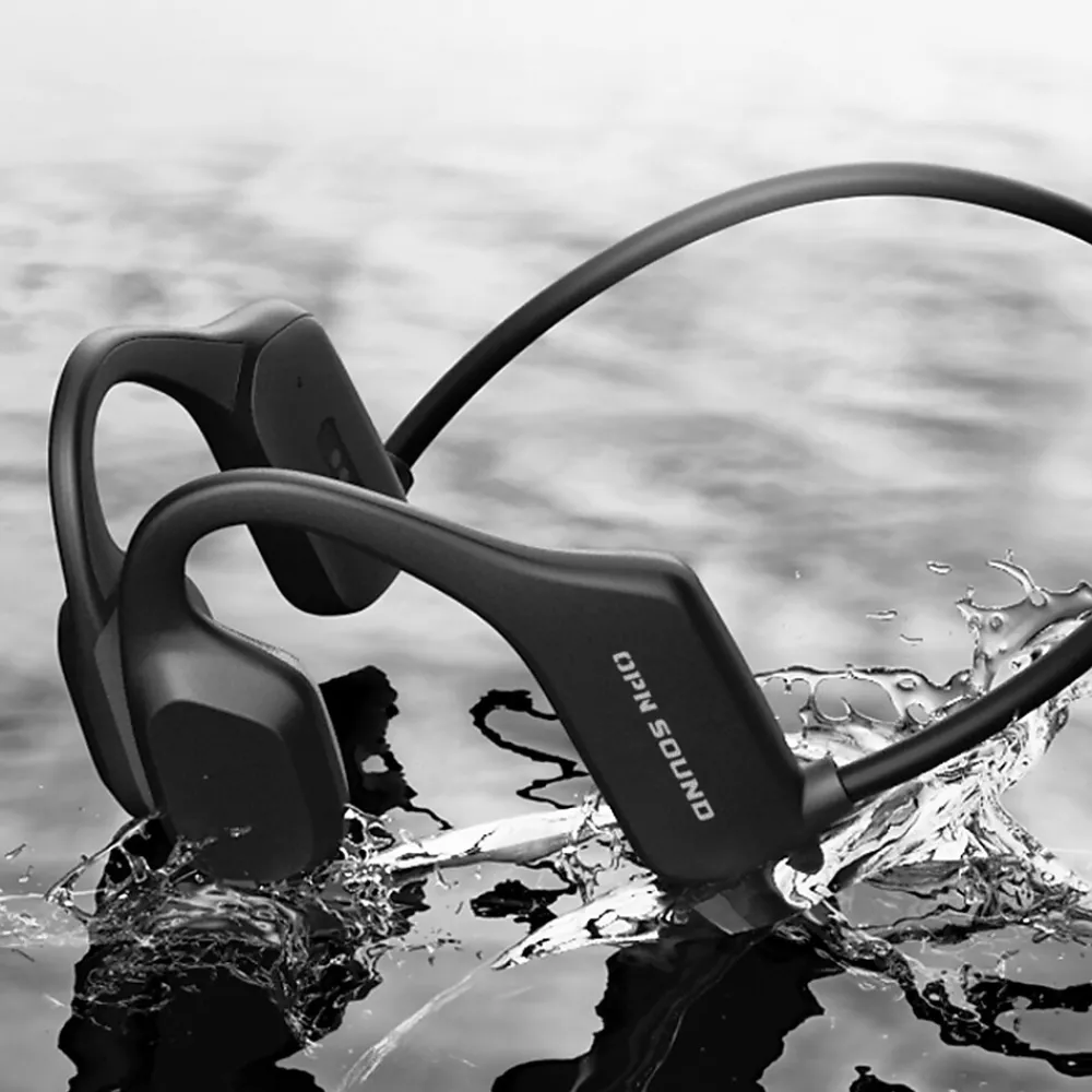 Mercato Bluetooth Open-Ear Neckband Headphones with Microphone, Black (DA3000BL)<OPN Sound