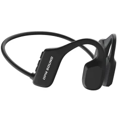 Mezzo Wireless Bluetooth Bone-Conduction Neckband Headphones with Microphone, Black (OS2000BK)<OPN Sound Best