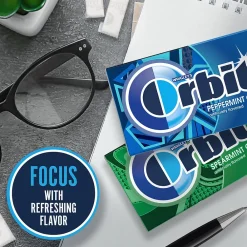 Orbit Variety Box Sugar Free Gum, Assorted Flavors, 12.8 oz., 252 Pieces/Pack, 18/Pack (220-00568)