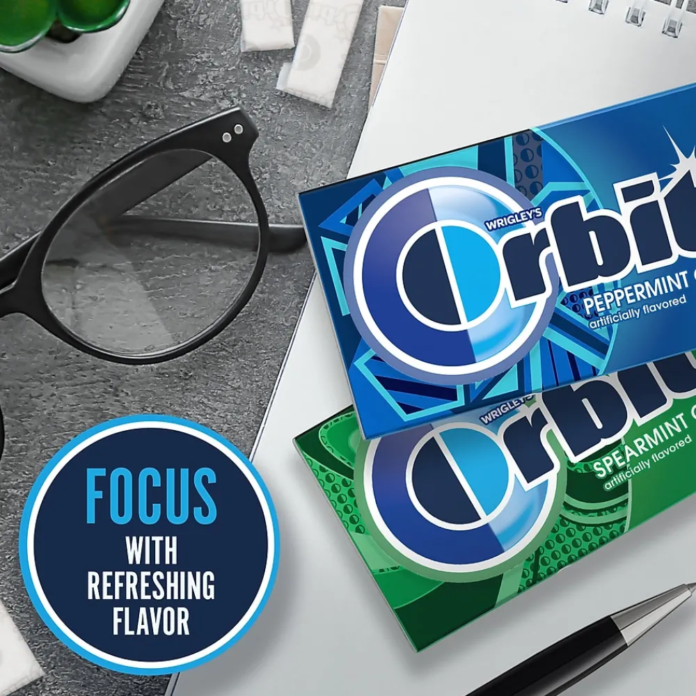 Orbit Variety Box Sugar Free Gum, Assorted Flavors, 12.8 oz., 252 Pieces/Pack, 18/Pack (220-00568)