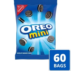Oreo Mini Chocolate Sandwich Cookies, 1.5 oz, 60/Carton (NFG00011)