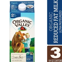 Organic Valley 2% Milk, 64 oz., 3/Pack (307-00347)
