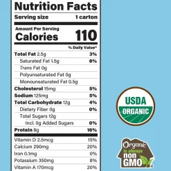 Organic Valley Aseptic Single Serve Milk, 8 Oz, 24/Pack (307-00381)