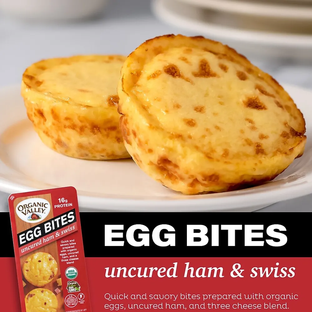 Organic Valley Egg Bites Variety Pack, 4oz, 6/Carton (600-03001)