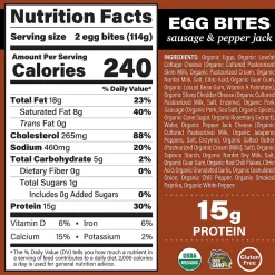 Organic Valley Egg Bites Variety Pack, 4oz, 6/Carton (600-03001)