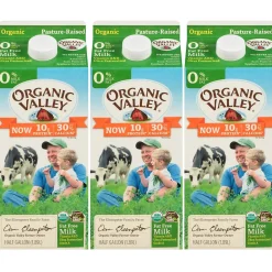 Organic Valley Skim Milk, 64 oz., 3/Pack (307-00350)