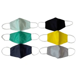 ORLY Reusable Cloth Face Masks for Kids, Elastic Strap, Assorted Colors, 10/Pack (HB-0048-ST)