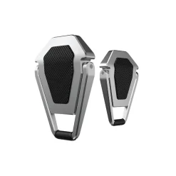 2.77" x 0.6" Aluminum Laptop Kickstand, Silver/Black (OB-A2F)<OTM Essentials Outlet