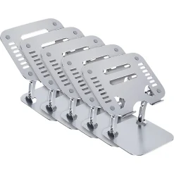 10.62" x 9" Aluminum Laptop Riser Stand, Silver, 5/Pack (OB-A2A-5PK)<OTM Essentials New