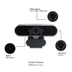 OTM Essentials HD Elite 2 Megapixels Portable Webcam, Black (OB-AJK)