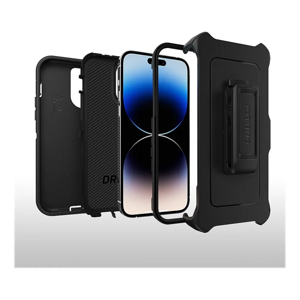 OtterBox Defender Series Black Rugged Case for iPhone 14 Pro Max (77-88390)