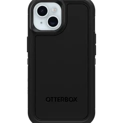 OtterBox Defender XT MagSafe Rugged Case for iPhone 15/14/13, Shock Absorbing, Black (77-92970)