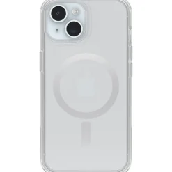 OtterBox Symmetry for MagSafe Case, iPhone 15/14/13, Shock Absorbing, Clear (77-93109)