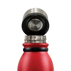 Outdoors Professional Stainless Steel Double-Walled Vacuum-Insulated Travel Bottle, 20 oz., Red (OUTD0247)