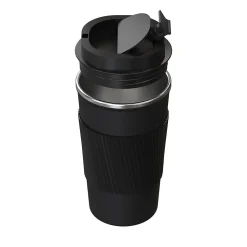 Stainless Steel Double-Walled Vacuum Insulated Coffee Cup, 17.2 oz., Black (OUTD9447)<Outdoors Professional Outlet