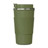 Stainless Steel Double-Walled Vacuum Insulated Coffee Cup, 17.2 oz., Olive Green (OUTD9454)<Outdoors Professional
