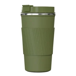 Stainless Steel Double-Walled Vacuum Insulated Coffee Cup, 17.2 oz., Olive Green (OUTD9454)<Outdoors Professional