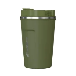 Stainless Steel Double-Walled Vacuum-Insulated Coffee Cup, 12.8 oz., Olive Green (OUTD9423)<Outdoors Professional Hot