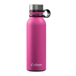 Outdoors Professional Stainless Steel Double-Walled Vacuum-Insulated Travel Bottle, 20 oz., Pink (OUTD9270)