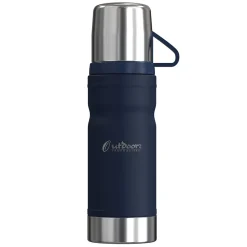 Outdoors Professional Stainless Steel Vacuum Insulated Termo Go Water Bottle, 25.3 oz., Blue (OUTD9348)