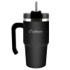 Stainless Steel Double-Walled Vacuum Insulated Tumbler with Straw, 20 oz., Black (OUTD6069)<Outdoors Professional Hot