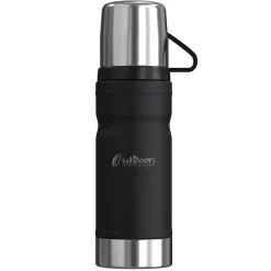 Outdoors Professional Stainless Steel Vacuum Insulated Termo Go Water Bottle, 25.3 oz., Black (OUTD9324)