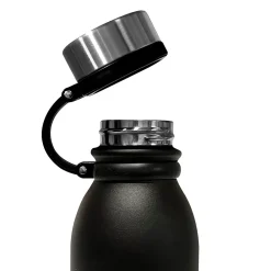 Outdoors Professional Stainless Steel Double-Walled Vacuum-Insulated Travel Bottle, 20 oz., Black (OUTD3675)