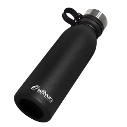 Outdoors Professional Stainless Steel Double-Walled Vacuum-Insulated Travel Bottle, 20 oz., Black (OUTD3675)