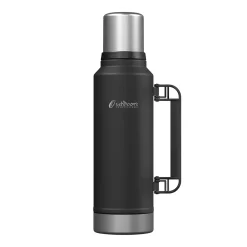 Stainless-Steel Vacuum Insulated Termo Classic Bottle with Carry Handle, 47 oz., Black (OUTD9393)<Outdoors Professional Discount