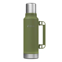 Stainless Steel Vacuum Insulated Termo Classic Bottle with Carry Handle, 47 oz., Green (OUTD9409)<Outdoors Professional Sale