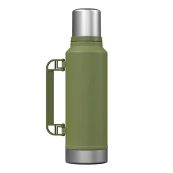 Stainless Steel Vacuum Insulated Termo Classic Bottle with Carry Handle, 47 oz., Green (OUTD9409)<Outdoors Professional Sale
