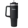 Stainless Steel Double-Walled Vacuum Insulated Tumbler with Straw, 40 oz., Black (OUTD9041)<Outdoors Professional