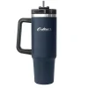 Stainless Steel Double-Walled Vacuum Insulated Tumbler with Straw, 40 oz., Navy Blue (OUTD9058)<Outdoors Professional Clearance