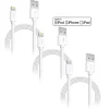 Apple MFi Certified Lighting USB 4ft Cable for iPhone/iPad/iPod Touch, White, Pack of 3 (CE14541A)<Overtime