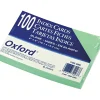 Index Cards*Oxford 4" x 6" Index Cards, Blank, Green, 100/Pack (7420GRE)
