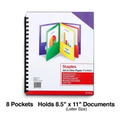 Pocket Folders|Staples Oxford All-In-One Portfolio