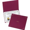 Awards & Certificates*Oxford Certificate Holders, 8.88" x 11.25", Burgundy, 5/Pack (29900585BGD)