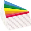 Index Cards*Oxford Color Coded 3" x 5" Index Cards, Lined, Assorted Colors, 100/Pack (4753)