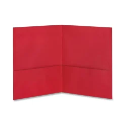Pocket Folders|Oxford ® Extra-Large Twin Pocket Portfolio, Red