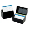 Index Cards*Oxford Index Card File Box, 300-Card Capacity, Black (01351)
