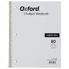 Subject Notebooks|Oxford 1-Subject Notebooks, 8" x 10", Narrow Ruled, 80 Sheets, Kraft (25-403R)