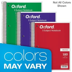 Subject Notebooks|Oxford 5-Subject Subject Notebooks, 8
