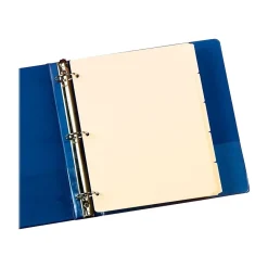 Dividers|Oxford Write-On Paper 5 Tab Dividers, Manila, 20 Sets/Box (13V)