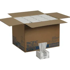 AccuWipe Fiber/Bagasse Cleaning Wipers, 7.9" x 4.5", White, 280 Wipers/Box, 60/Carton (29712CT)<Pacific Blue Basic Outlet