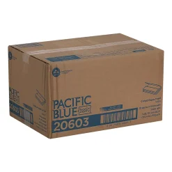 Pacific Blue Basic C-Fold Paper Towels, 1-ply, 240 Sheets/Pack, 10 Packs/Carton (20603)
