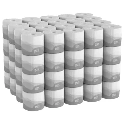 Recycled Toilet Paper, 1-Ply, White, 1210 Sheets/Roll, 80 Rolls/Carton (1458001/14500)<Pacific Blue Basic Clearance