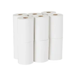 Pacific Blue Basic Recycled Hardwound Paper Towels, 1-ply, 350 ft./Roll, 12 Rolls/Carton (28706)