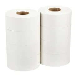 Pacific Blue Recycled Jumbo Jr. Toilet Paper, 2-Ply, White, 1000 ft./Roll, 8 Rolls/Carton (12798)<Pacific Blue Basic Best